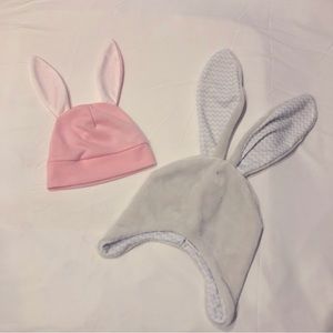 Two Bunny Hats for Infants